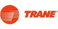 Trane logo with red circle and brand name.